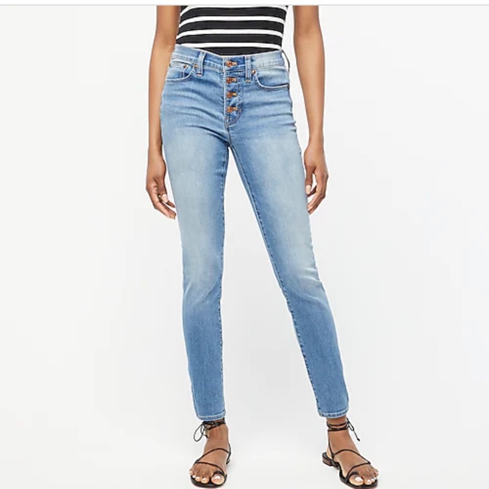 J. Crew 9” Toothpick Skinny Jeans Size 29